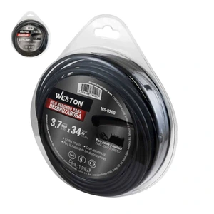 WESTON-MS-0260 / MS-0260 HILO REDONDO P/DESBROZADORA EN BLISTER 3.7mm X 34m - NEGRO