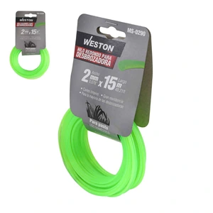 WESTON-MS-0290 / MS-0290 HILO REDONDO P/DESBROZADORA EN CABALLETE 2.0mm X 15m - VERDE