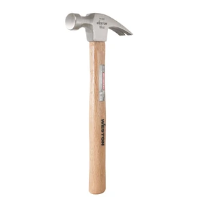 MARTILLO PULIDO UÑA RECTA 16 OZ MANGO 13" DE MADERA DURA