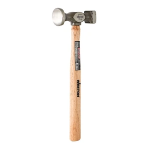 MARTILLO PULIDO HOJALATERO PUNTA DOBLE MANGO 13" DE MADERA DURA 11 OZ