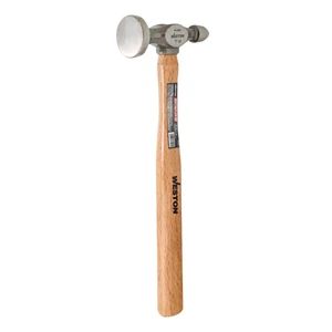 MARTILLO PULIDO HOJALATERO PUNTA FINA MANGO 13" DE MADERA DURA 11 OZ