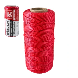 WESTON-SA-305-6120 / SA-305-6120 HILO PARA ALBAÑIL DE POLIPROPILENO CAL. 18 ROJO CHICO 65M