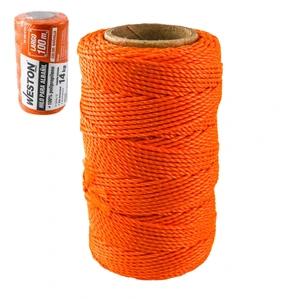 WESTON-SA-305-6155 / SA-305-6155 HILO PARA ALBAÑIL DE POLIPROPILENO CAL. 18 NARANJA MED 100M