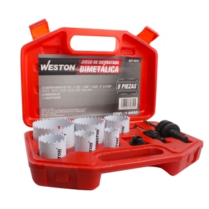 JUEGO D/BROCASIERRAS BIMETALICAS 9PZAS. (C/ESTUCHE
