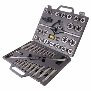 JGO.MACHUELOS Y DADO 45 PCS. ACERO AL CARBON