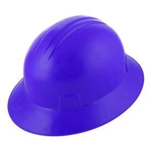 CASCO DE SEGURIDAD TIPO ALA ANCHA CON AJUSTE DE INTERVALOS AZUL