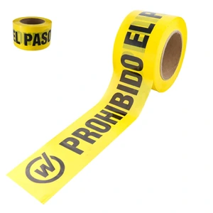 WESTON-ST-6-500-554 / ST-6-500-554 CINTA AMARILLA LEYENDA PROHIBIDO EL PASO (EMPAQUE C/5 PZAS - PRECIO X PIEZA)