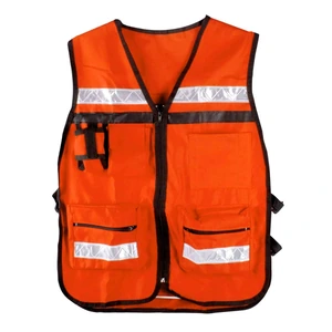 CHALECO TIPO SUPERVISOR NARANJA UNITALLA