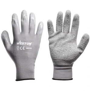 GUANTE LATEX ARRUGA EN PALMA 13G (Precio x par - Empaque c/10 pares)