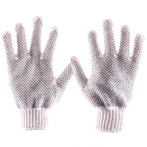 WESTON-ST020-10 / ST020-10 GUANTE ALGODON BLANCO C/PUNTOS PVC UNITALLA (Precio x par - Empaque c/10 pares)
