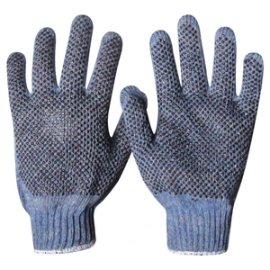 WESTON-ST020-20 / ST020-20 GUANTE ALGODON MULTICOLOR C/PUNTOS PVC UNITALLA (Precio x par - Empaque c/10 pares)