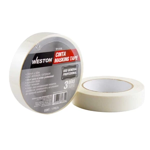 WESTON-TP-1110 / TP-1110 CINTA MASKING TAPE AUTOMOTRIZ/PROFESIONAL 3 DIAS 24MM x 50M (PRECIO X PIEZA)
