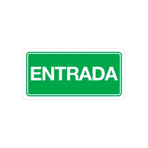 SEÑALAMIENTO ENTRADA 15 X 30CM