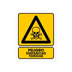 SEÑALAMIENTO MATERIALES TOXICOS 25 X 35CM