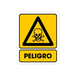 SEÑALAMIENTO PELIGRO 25 X 35CM