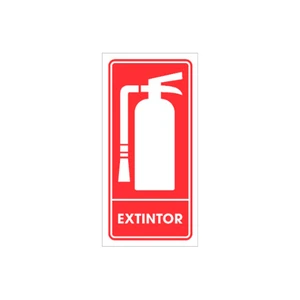 SEÑALAMIENTO EXTINTOR VERTICAL 15 X 30CM