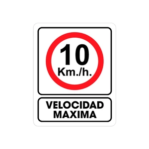WESTON-TS-0250 / TS-0250 SEÑALAMIENTO 10 KM/H MAX 25 X 35CM