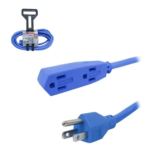 WESTON-W-50315 / W-50315 EXTENSION INDUSTRIAL TIPO BANANA 3 CONTACTOS 3x14 AZUL 5 MTS.