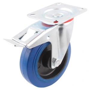 RODAJA GIRA. C/FRENO DE GOMA AZUL x 1-1/4"