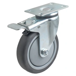 RODAJA DE TPR CON PP GIRATORIA CON FRENO 3X1-1/4"