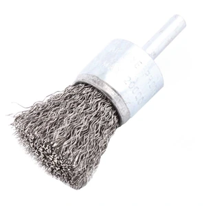 CEPILLO TIPO BROCHA ONDULADO 1" C/VASTAGO 1/4" A. INOXIDABLE .012"