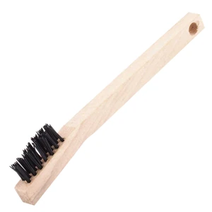 CEPILLO C/MANGO MADERA 3X7 PINCELES NYLON .006" (Precio x Pza - Caja C/24 Pzs)