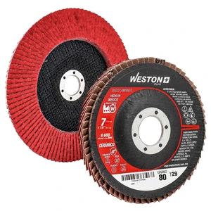 WESTON-Z-13647 / Z-13647 DISCO LAMINADO CERAMICO 7" X 7/8" G80 WP (Precio x pieza - Empaque c/10 pzas)