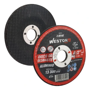 DISCO D/DESBASTE P/ALUMINIO 7" x 1/4"(6.35) x 7/8" F27 (Emp. c/5 Pzas - Precio x Pza)
