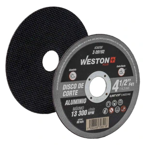 DISCO D/CORTE P/ALUMINIO 4-1/2" x 0.045"(1.14) x 7/8" F41 (Emp. c/10 Pzas - Precio x Pza)