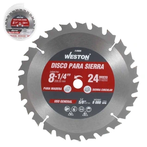 WESTON-Z-25035 / Z-25035 DISCO PARA SIERRA CIRCULAR P/MADERA 8-1/4'' X 5/8'' 24DT