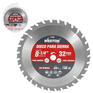 WESTON-Z-25040 / Z-25040 DISCO PARA SIERRA CIRCULAR P/MADERA 8-1/4'' X 5/8'' 32DT