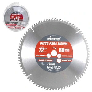 WESTON-Z-25095 / Z-25095 DISCO PARA SIERRA CIRCULAR P/MADERA 12'' X 1'' 80DT