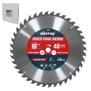 WESTON-Z-25106 / Z-25106 DISCO PARA SIERRA CIRCULAR P/MADERA 16'' X 1'' 40DT