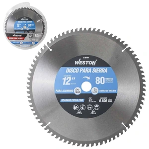 WESTON-Z-25130 / Z-25130 DISCO PARA SIERRA CIRCULAR P/ALUMINIO 12'' X 1'' 80DT