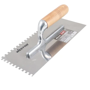 LLANA CANTO DENTADO CUADRADO 11" X 5" 6 REMACHES MANGO D/MADERA