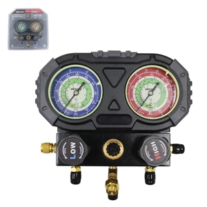 JUEGO D/MANOMETROS MANIFOLD REFRIGERANTES