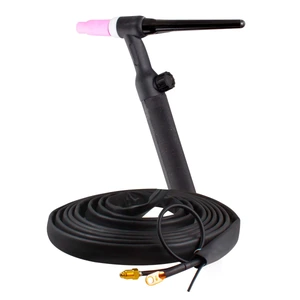 ANTORCHA TIG S26 C/VALVULA 25FT, FLEXIBLE C/2 CABLES WP-26FV-25-2