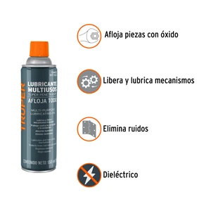 Lubricante multiusos en aerosol, 550ml (19oz), TRUPER