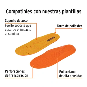 Bota de seguridad negra, #29 dieléctrica antifatiga, Truper