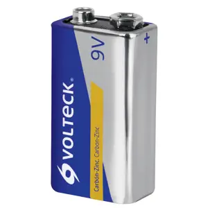 46312 / ZI-9V Pila zinc-carbón 9 V en blíster, Volteck