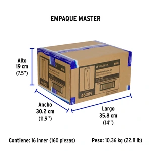 Blíster con 4 pilas zinc-carbón AA, VOLTECK
