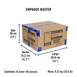 Blíster con 2 pilas zinc-carbón C, VOLTECK