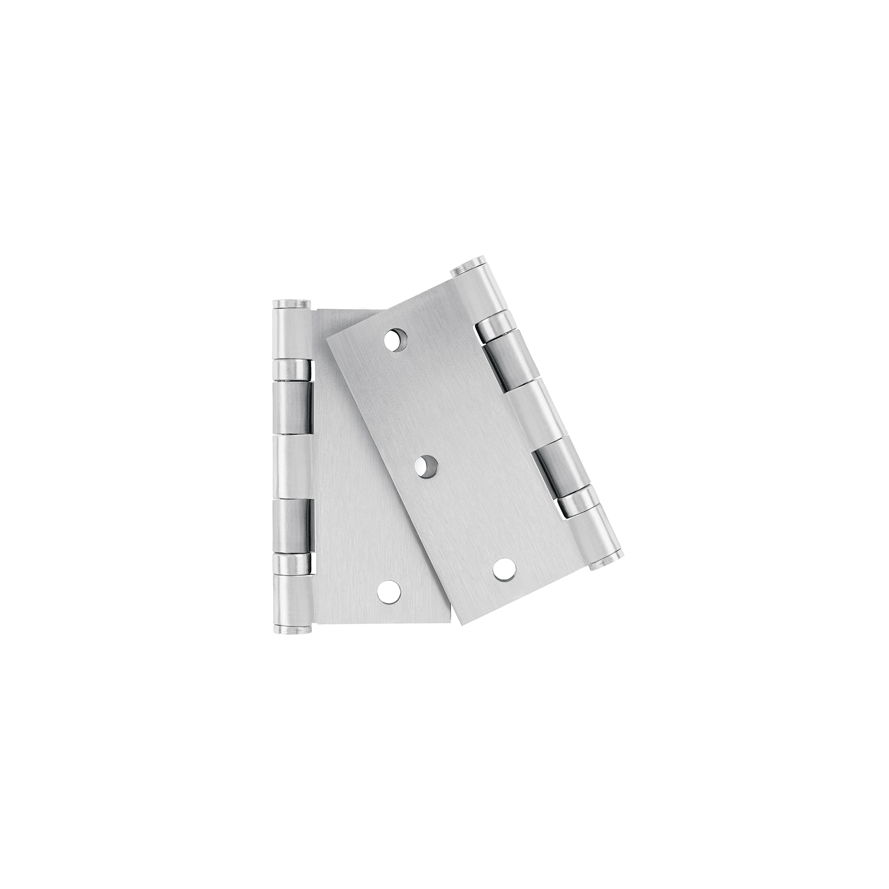 Bolsa c/2 bisagras cuadradas 3-1/2' acero inox, plana