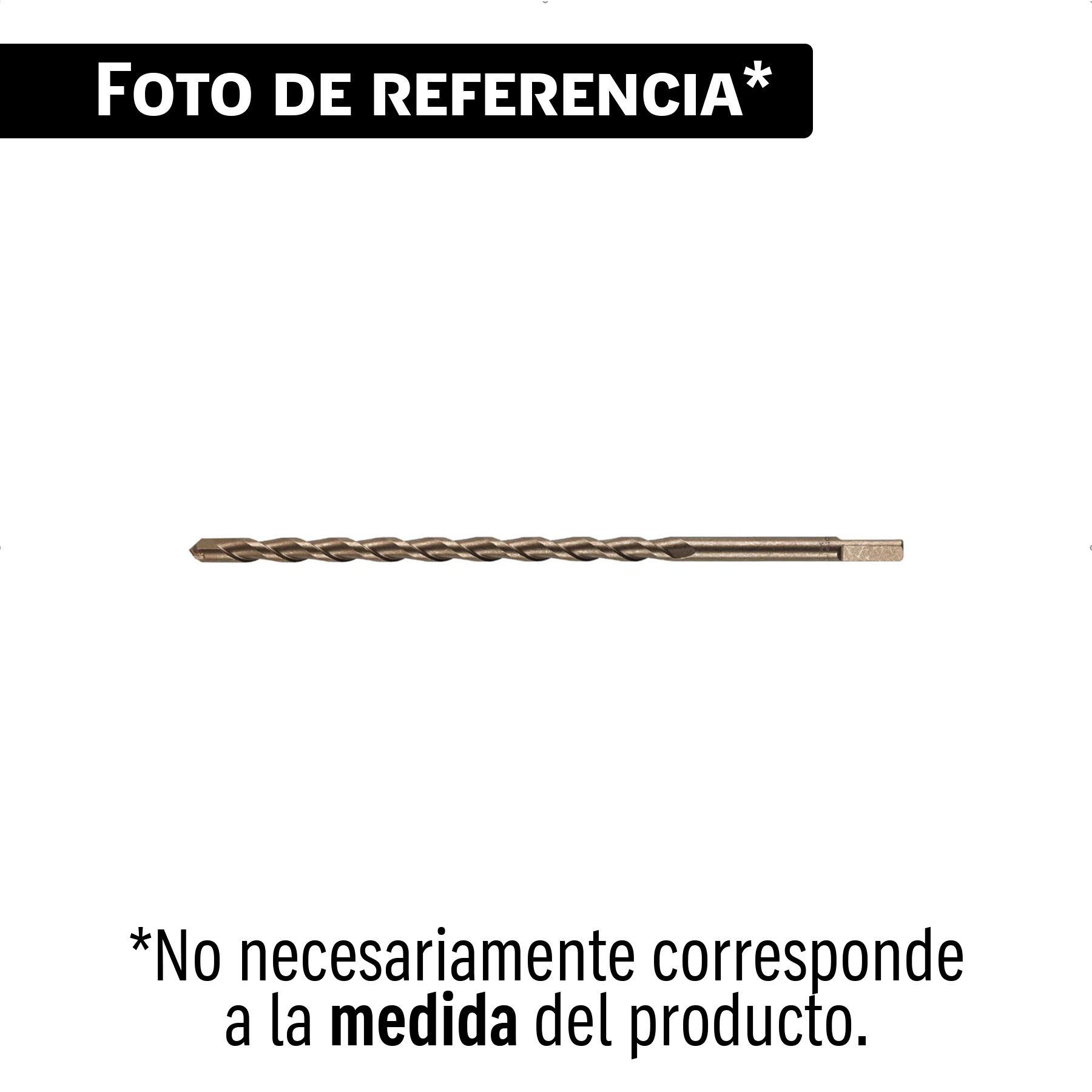 Broca para concreto de 1/2 x 12' en blíster, TRUPER