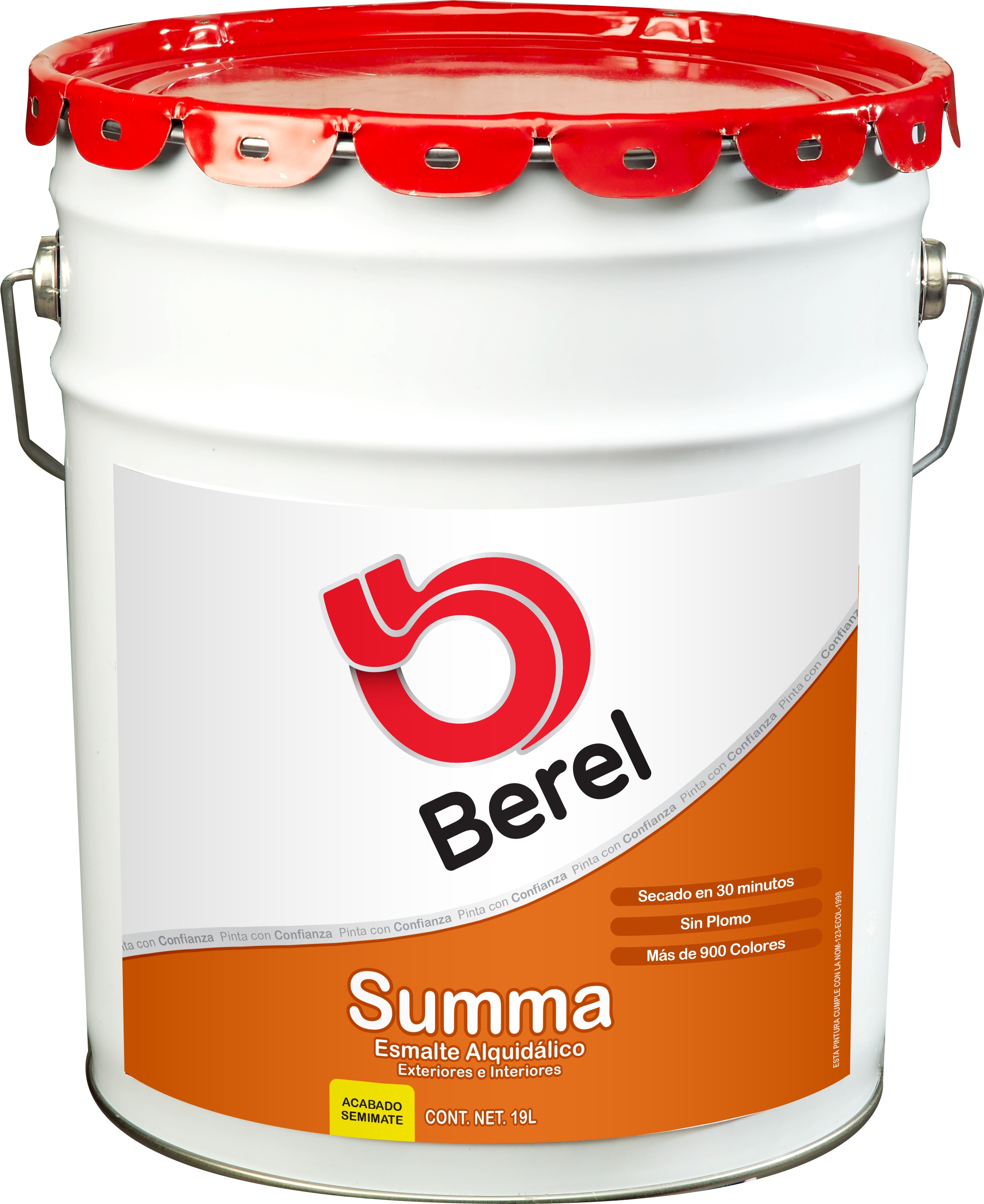 Esmalte Summa - Alquidálico - Semimate Cubeta 19 L