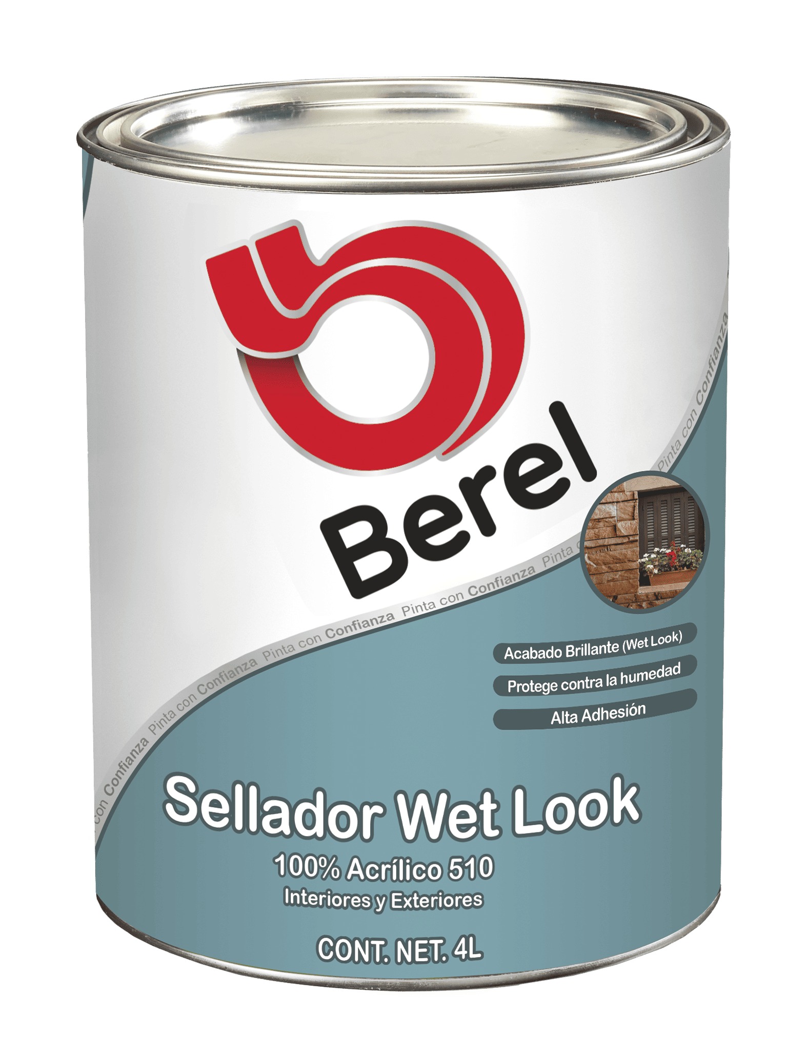 Sellador Wet Look - Acrílico - Brillante Galón 4 L
