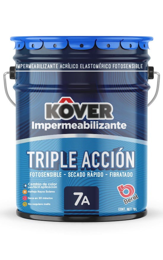 Kover Triple Acción - Base Agua - Único Cubeta 19 L