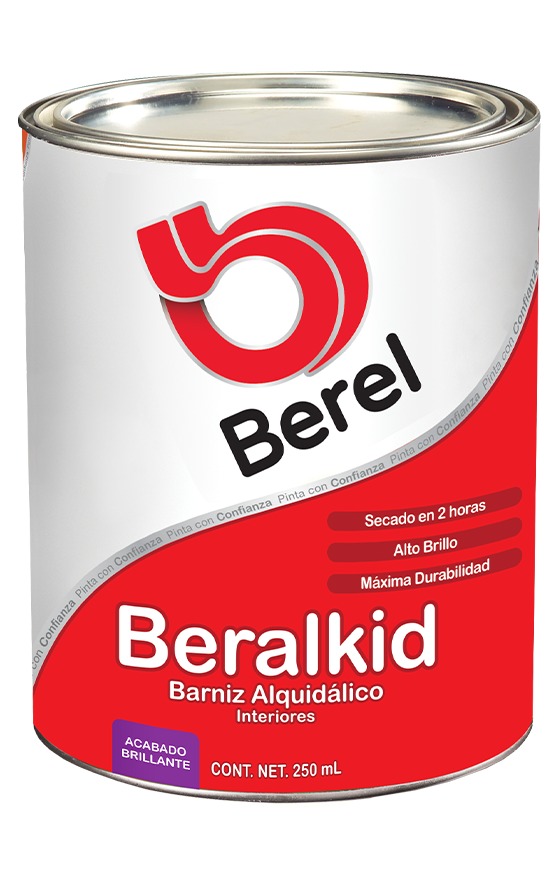 Barniz Beralkid - Brillante Cuartito 0.25 L