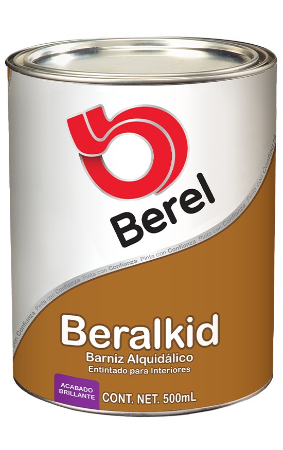 Barniz Beralkid - Entintado - Brillante Medio Litro 0.5 L