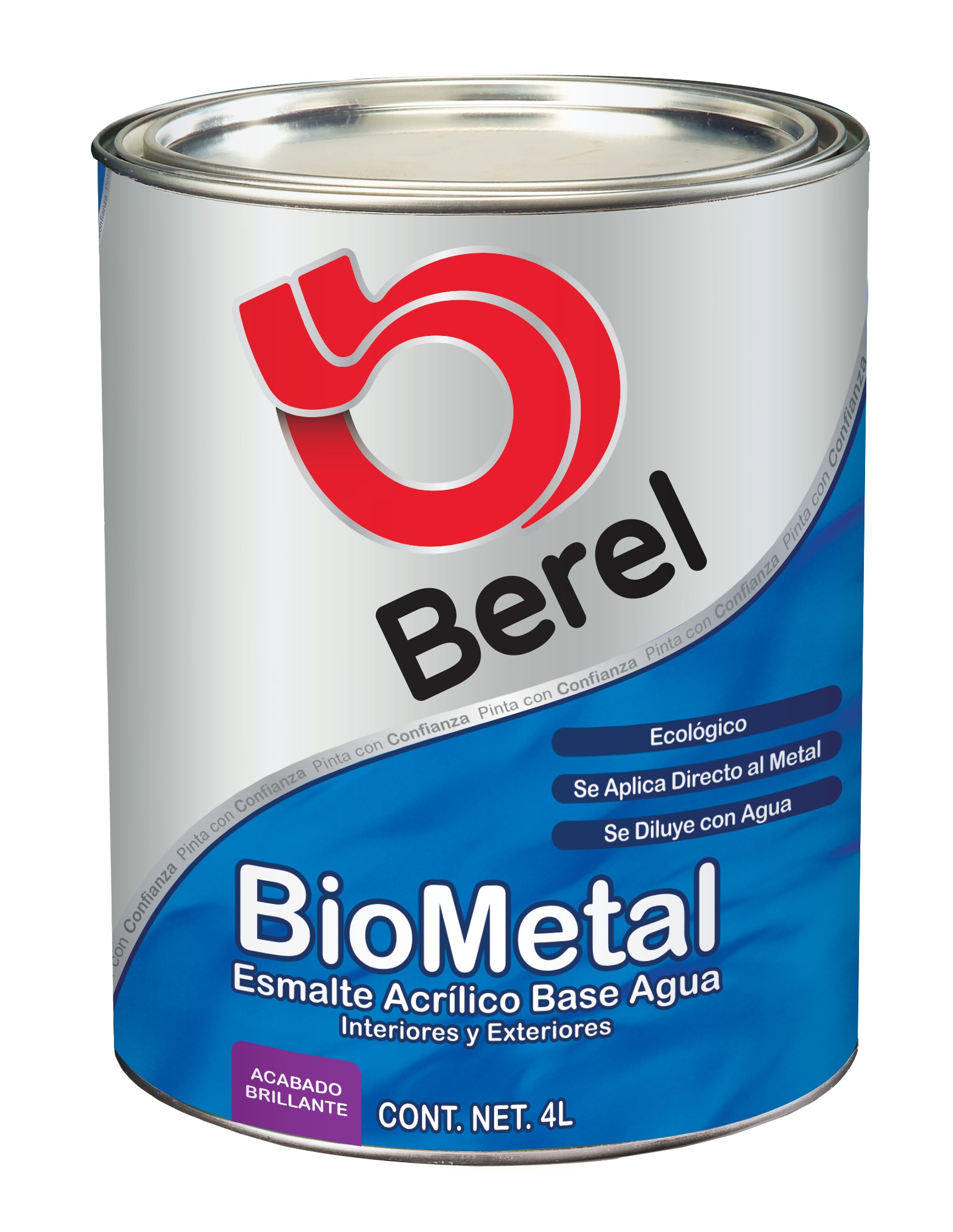Biometal - Acrílico - Brillante Galón 4 L
